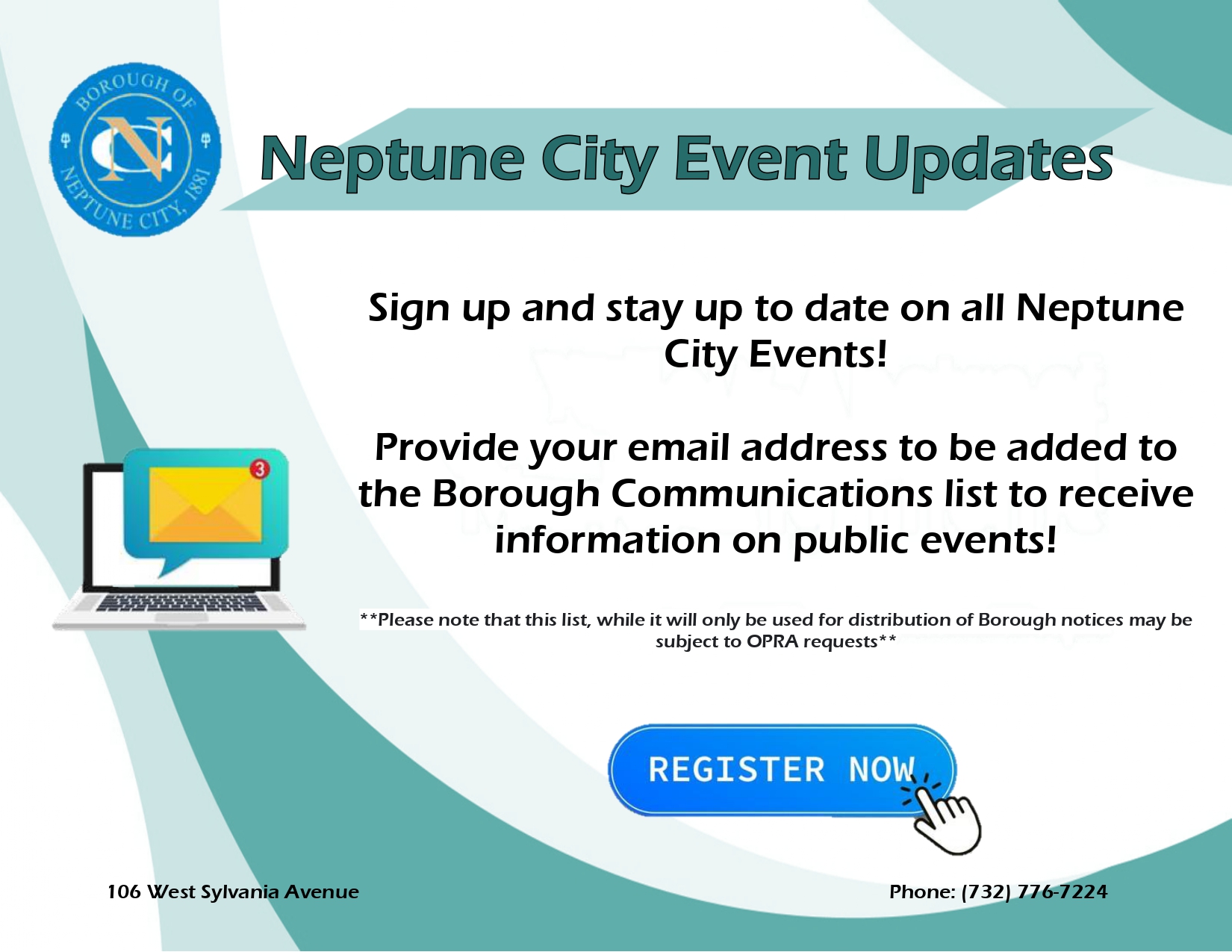 Neptune City Borough's Communication Registry