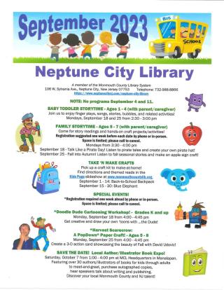 Neptune City Library September 2023