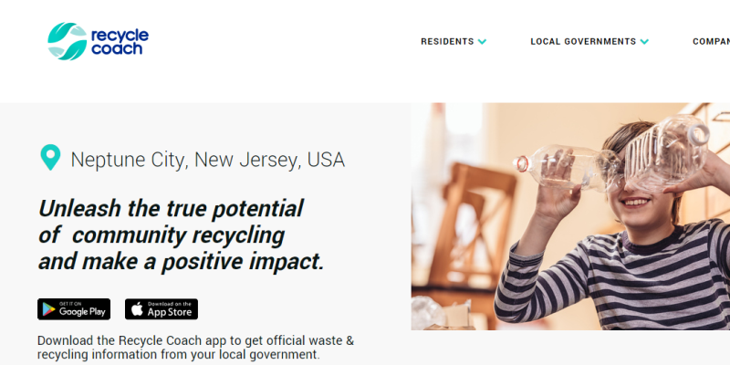 Recycle Coach App Information for Sign Up